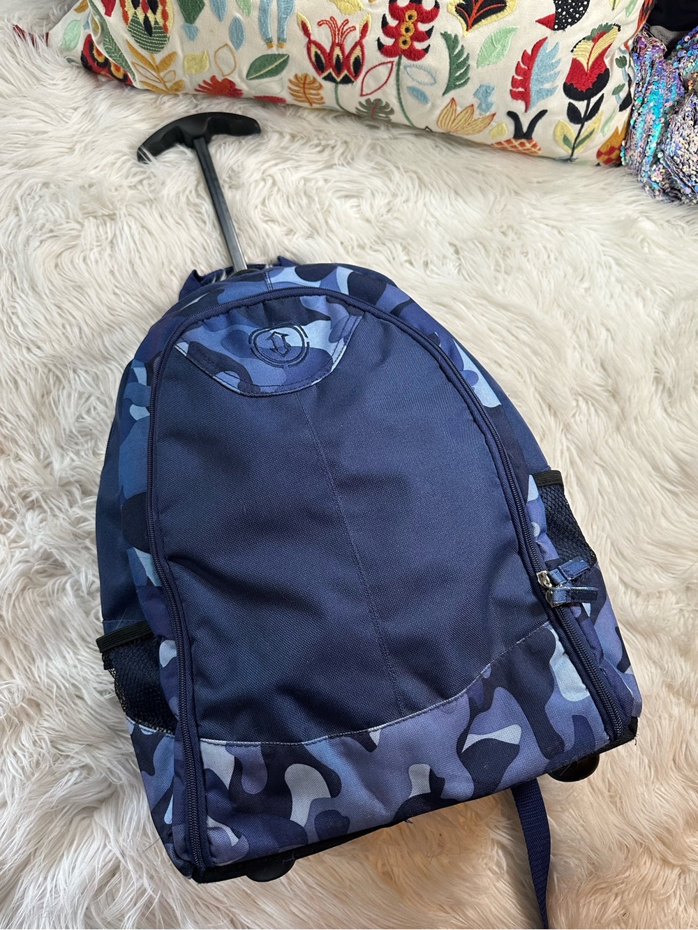 M-88 • Blue Camouflage Rolling Backpack - Picture 15 of 15